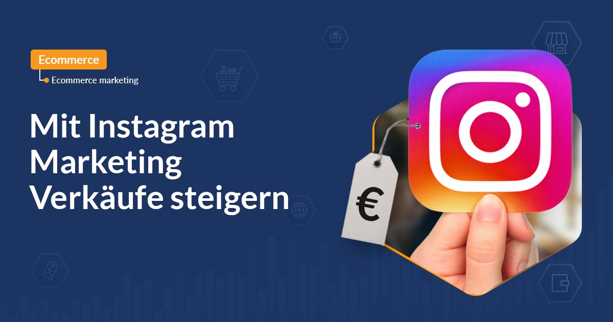 Instagram Marketing mit Foto das instagram Icon hochält