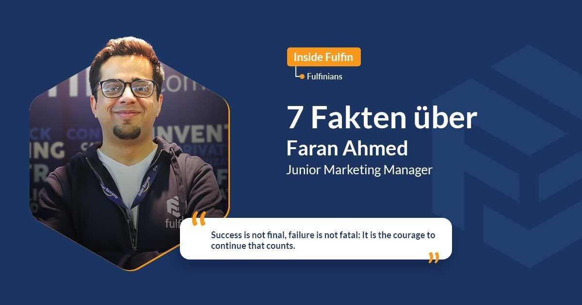 fulfinians in focus: Faran Ahmed